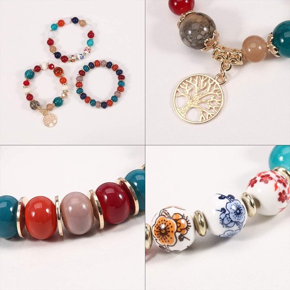 New Bohemian Bracelets for Women Stretch Multilayer Colorful Beads Brace… - Picture 3 of 9